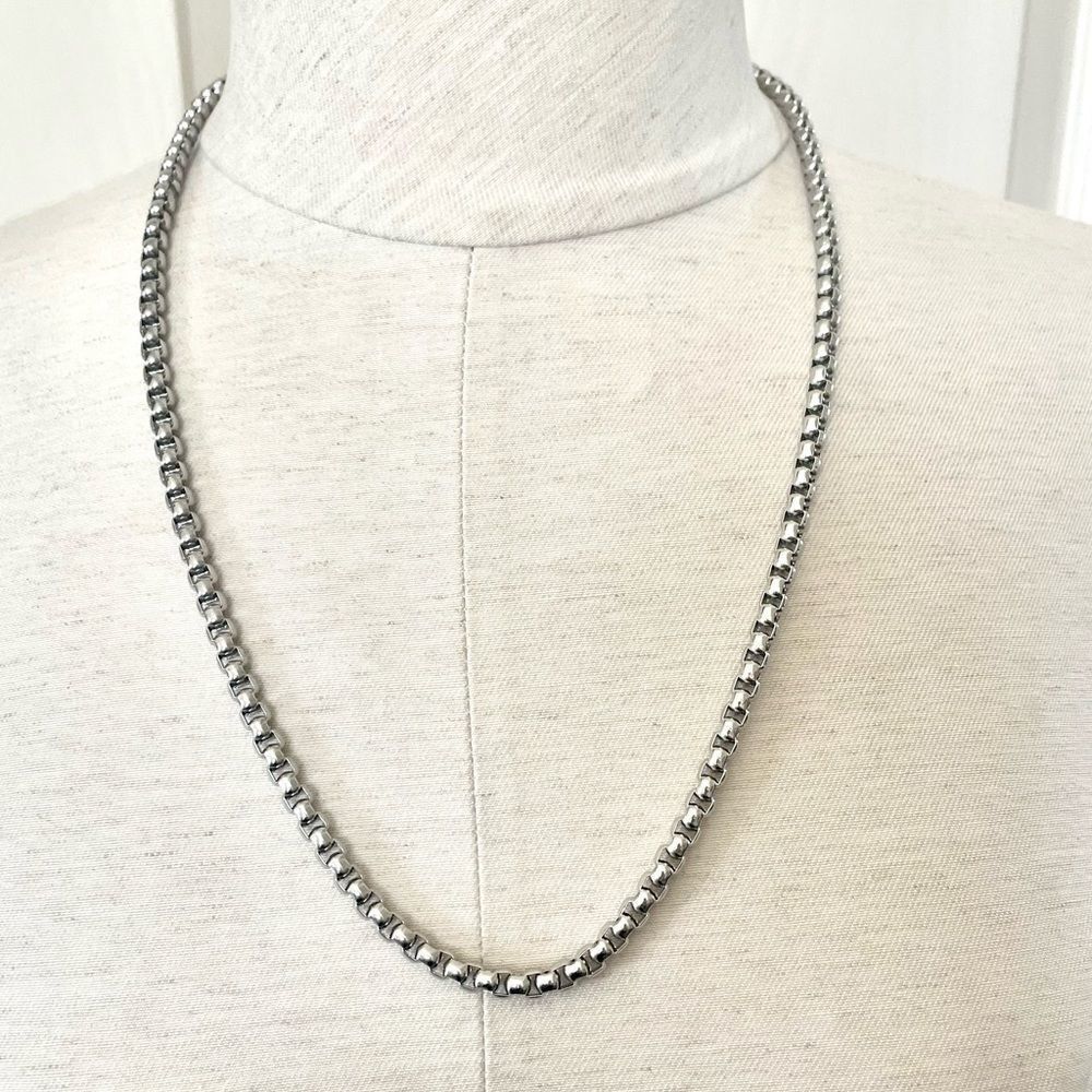 Silvertone Necklace - image 1